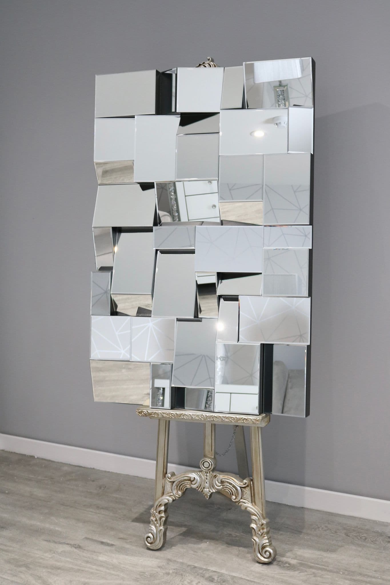Large Earthquake  Mirror frameless 120x 80 cm  reduced to less than half price .collect or arrange delivery