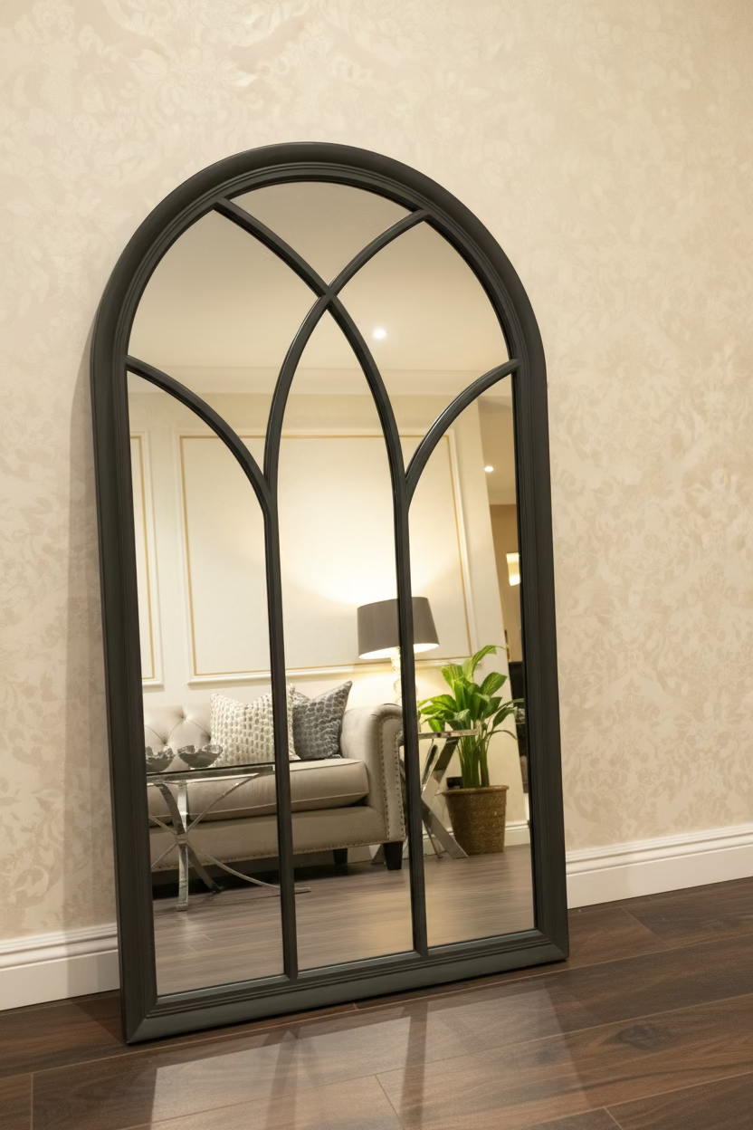 Pharmore XL charcoal Arch  Window mirror last one ! Reduced half price