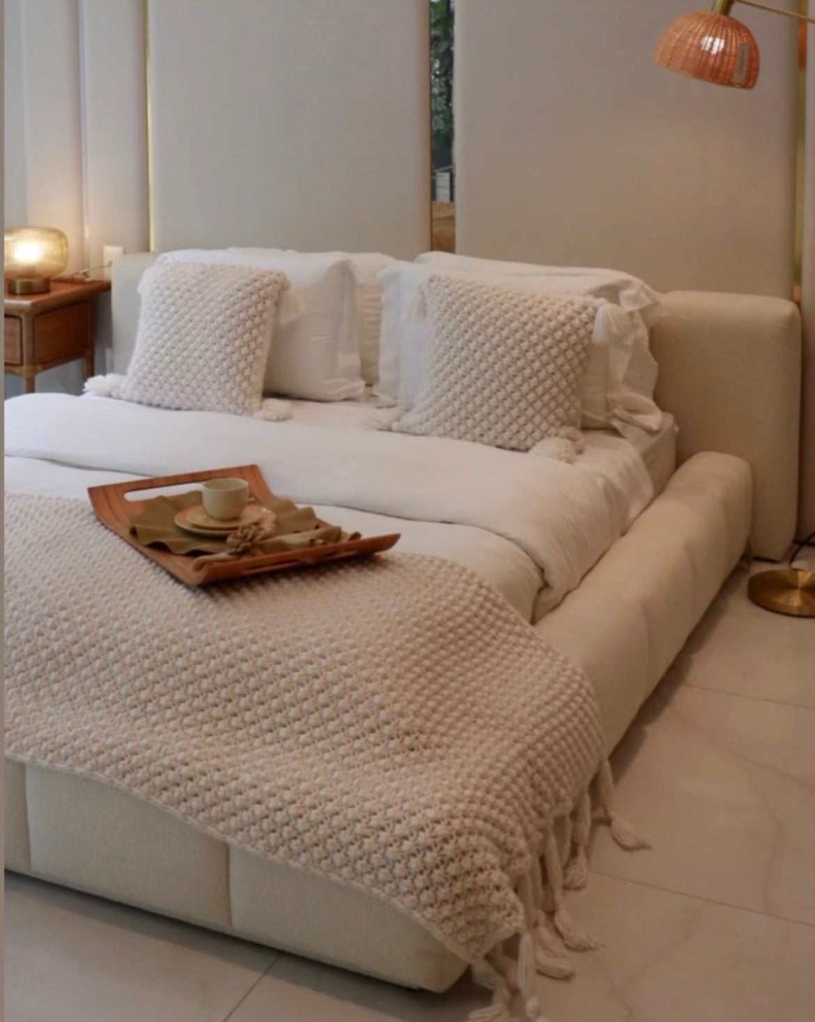 Custom made headboards and beds . Instore design service . Deposit to book