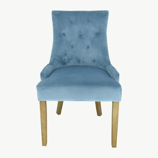 Sandrine velvet dining chairs x 2 Click n collect only Purchase in the store only