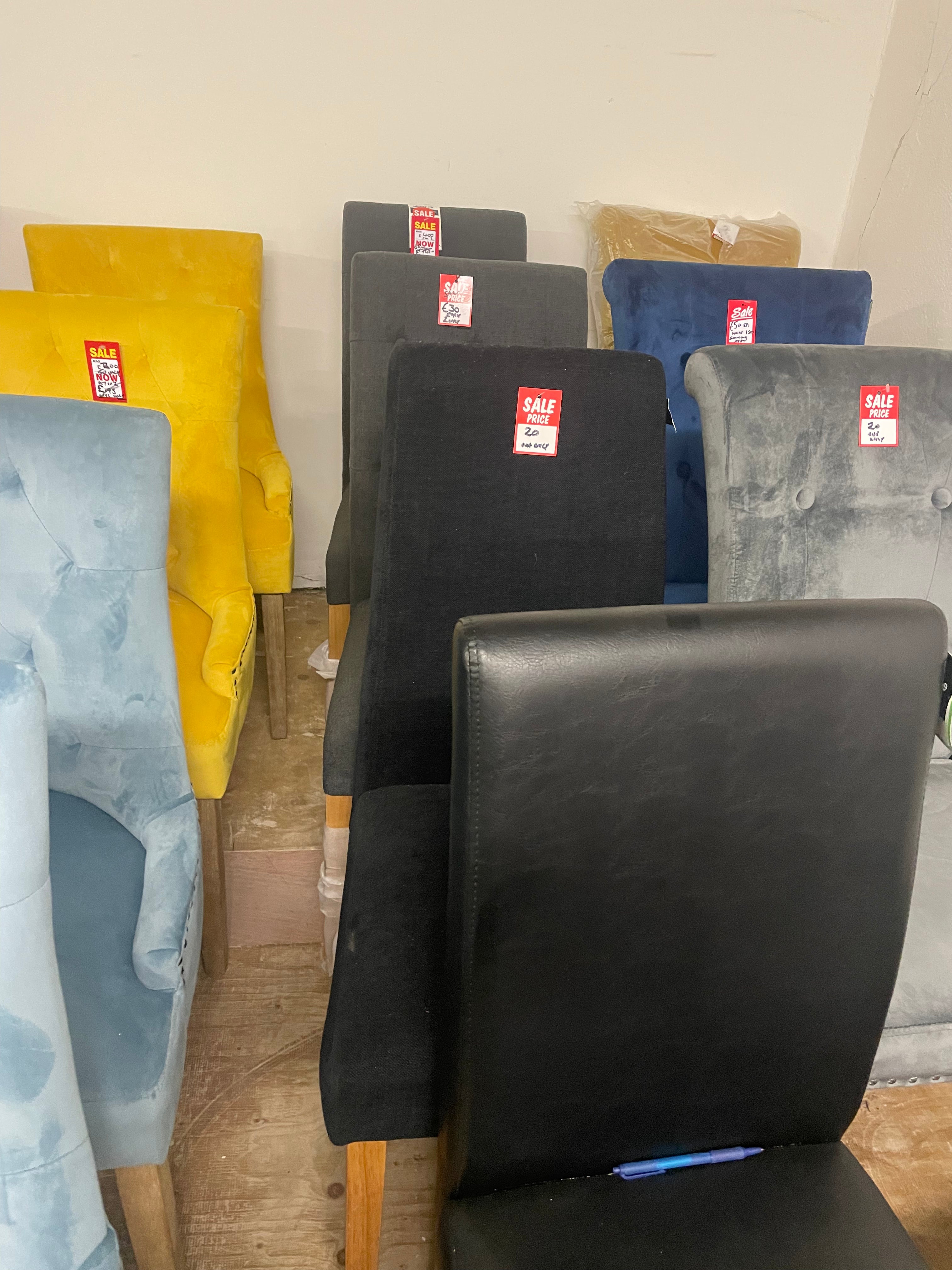 Dining Chair Disposal Sale Book today as selling fast ! Payment Terms are pay Instore only