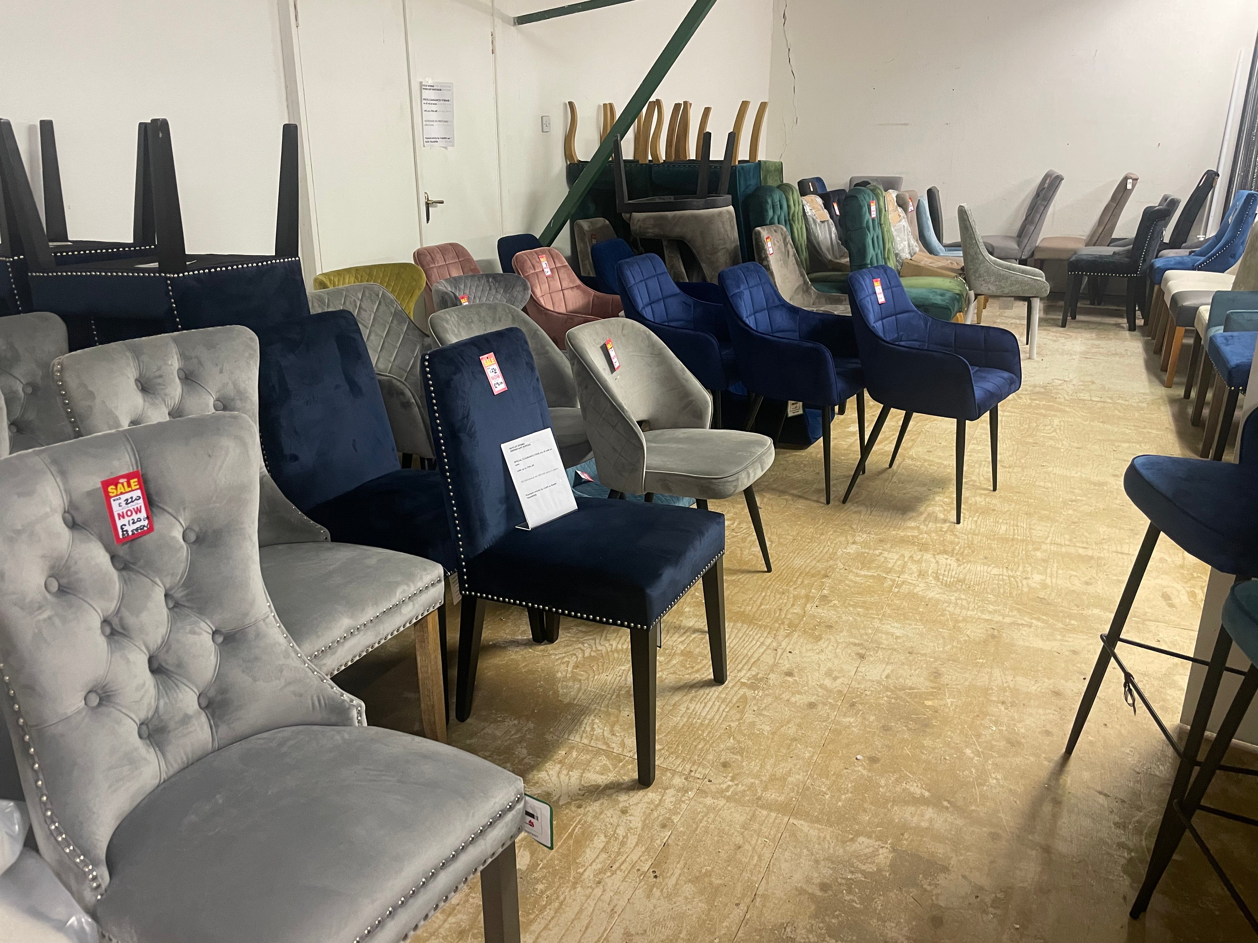 Dining Chair Disposal Sale Book today as selling fast ! Payment Terms are pay Instore only