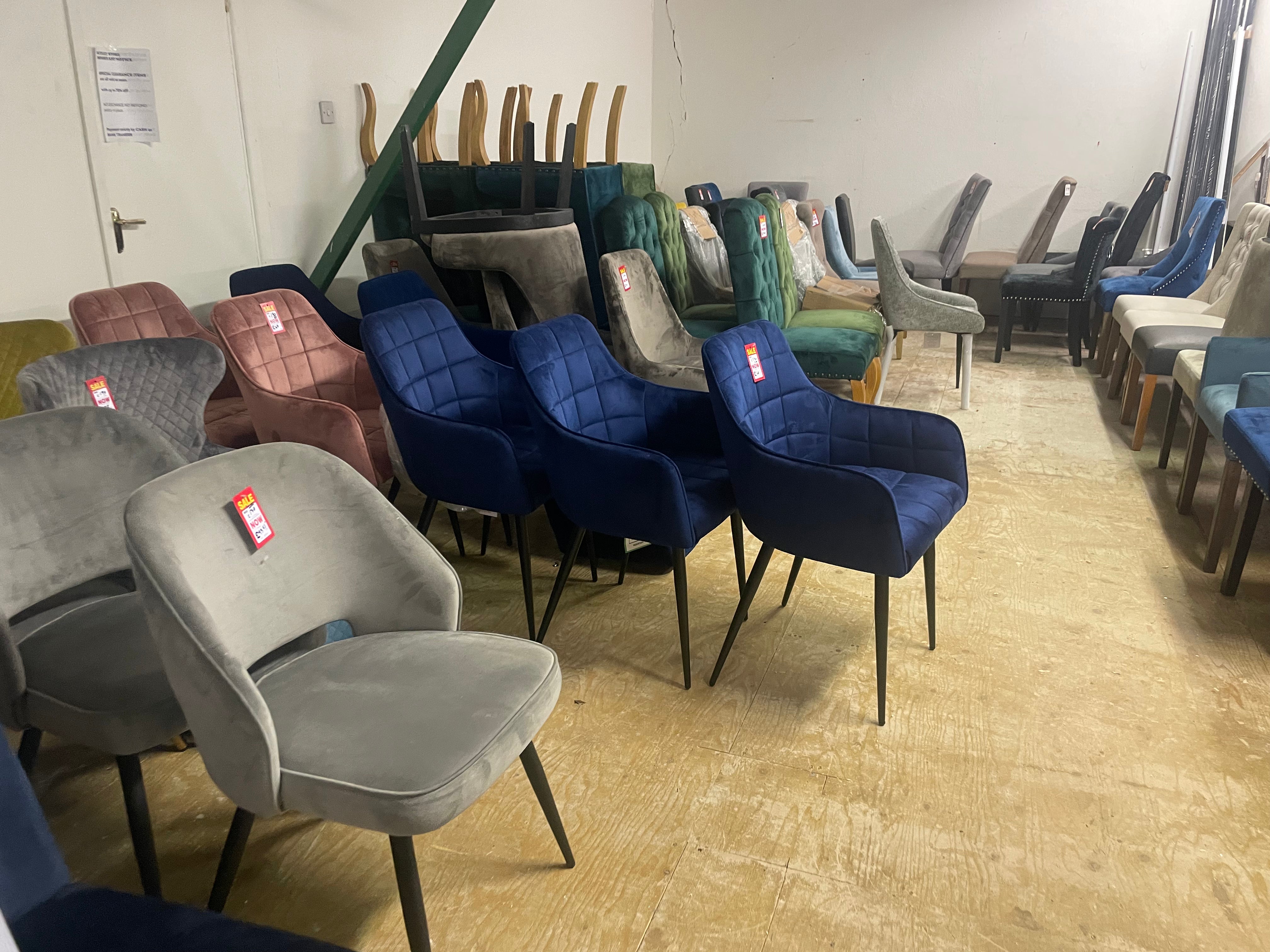 Dining Chair Disposal Sale Book today as selling fast ! Payment Terms are pay Instore only