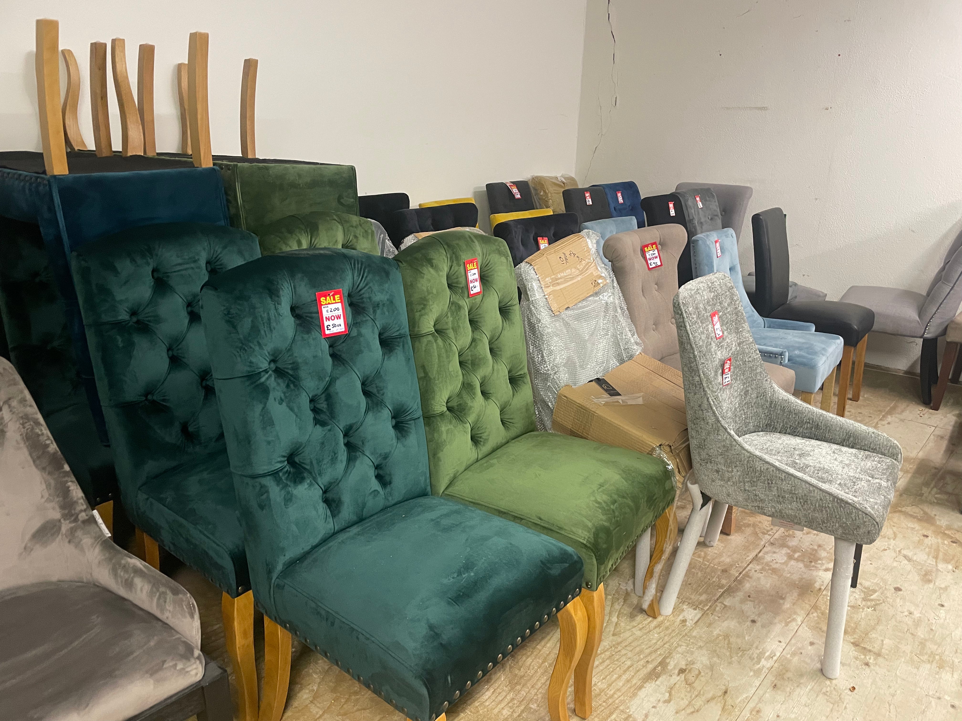 Dining Chair Disposal Sale Book today as selling fast ! Payment Terms are pay Instore only