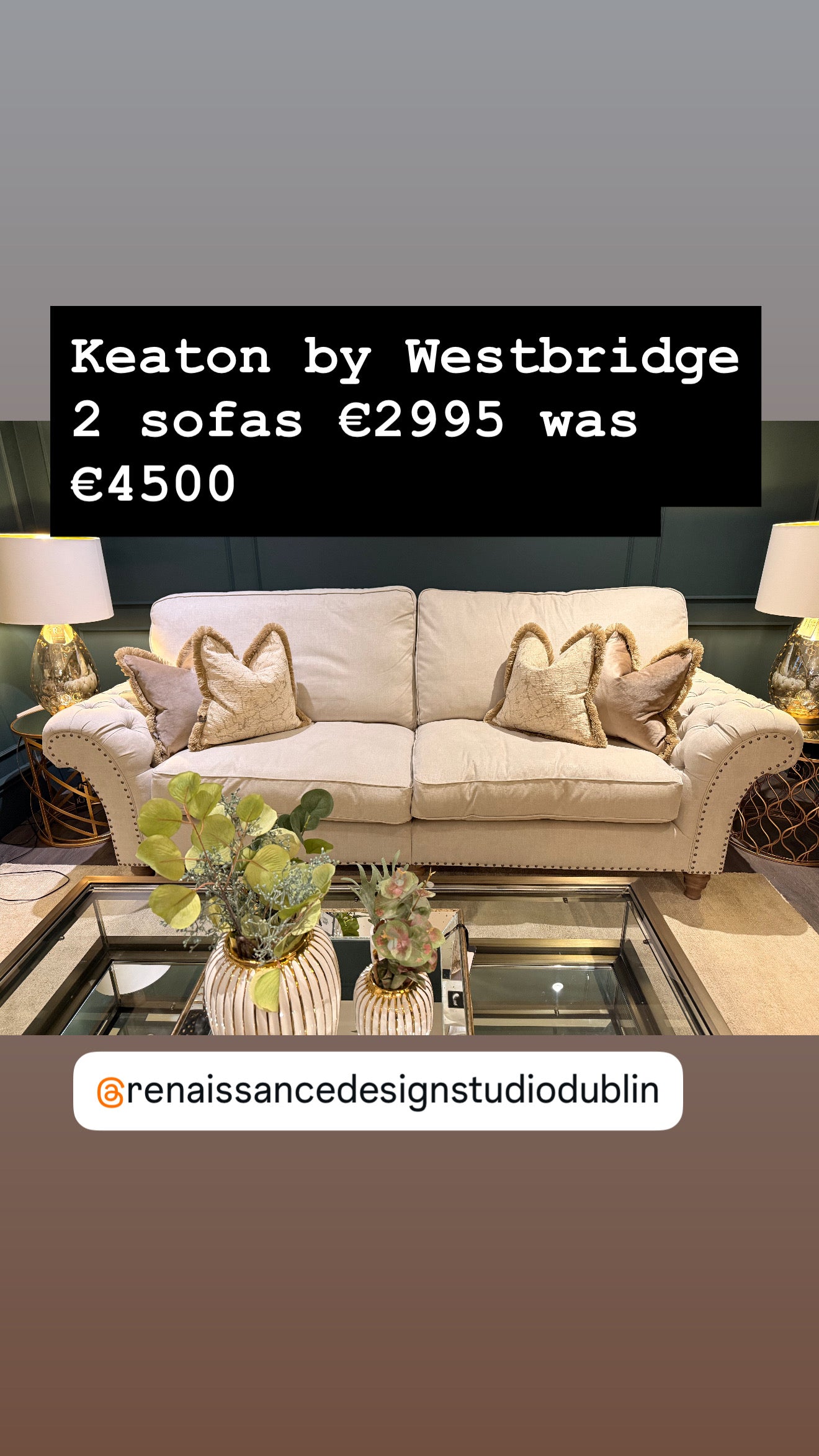 Keaton  sofa  suite by Westbridge