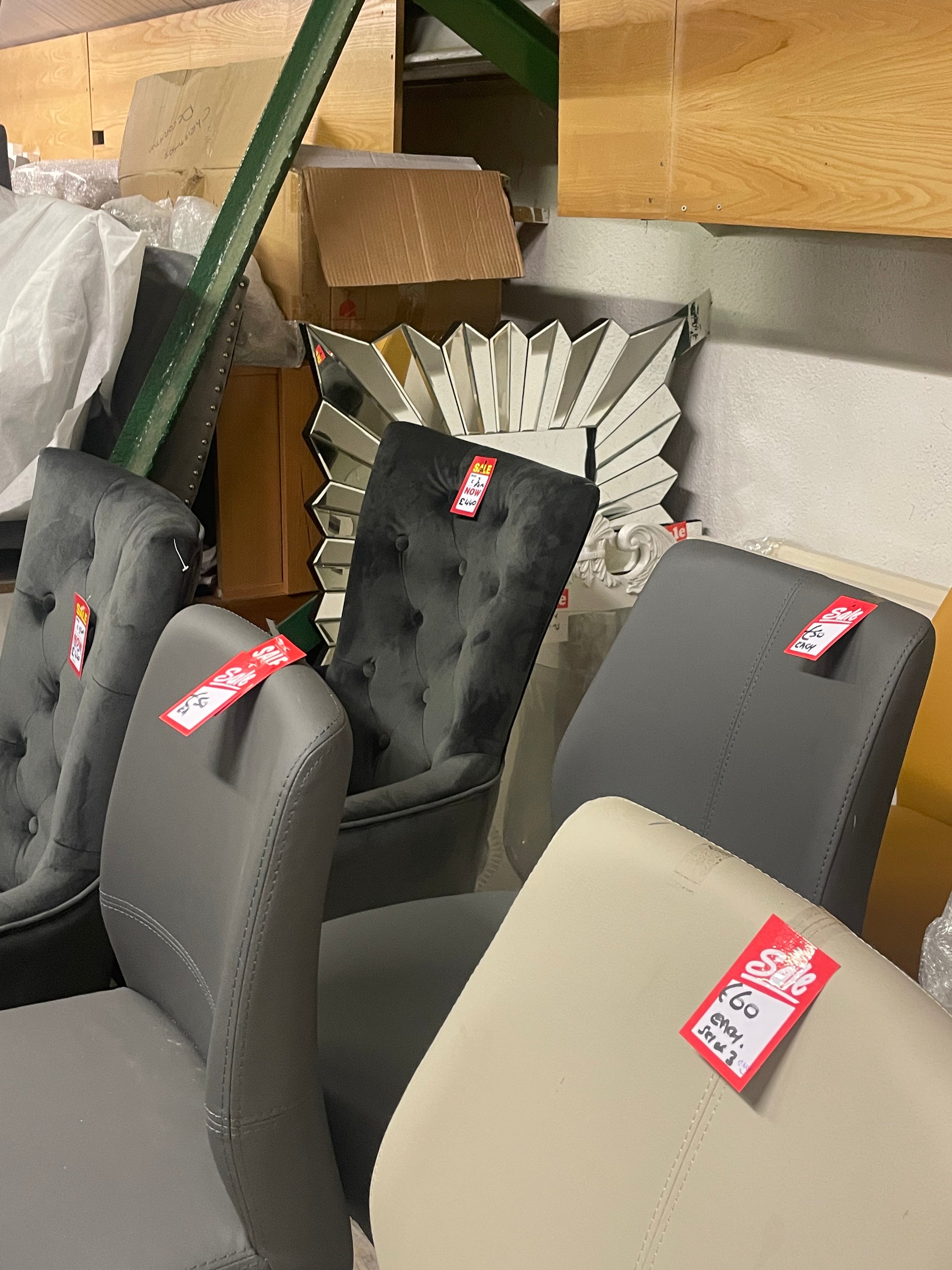 Dining Chair Disposal Sale Book today as selling fast ! Payment Terms are pay Instore only
