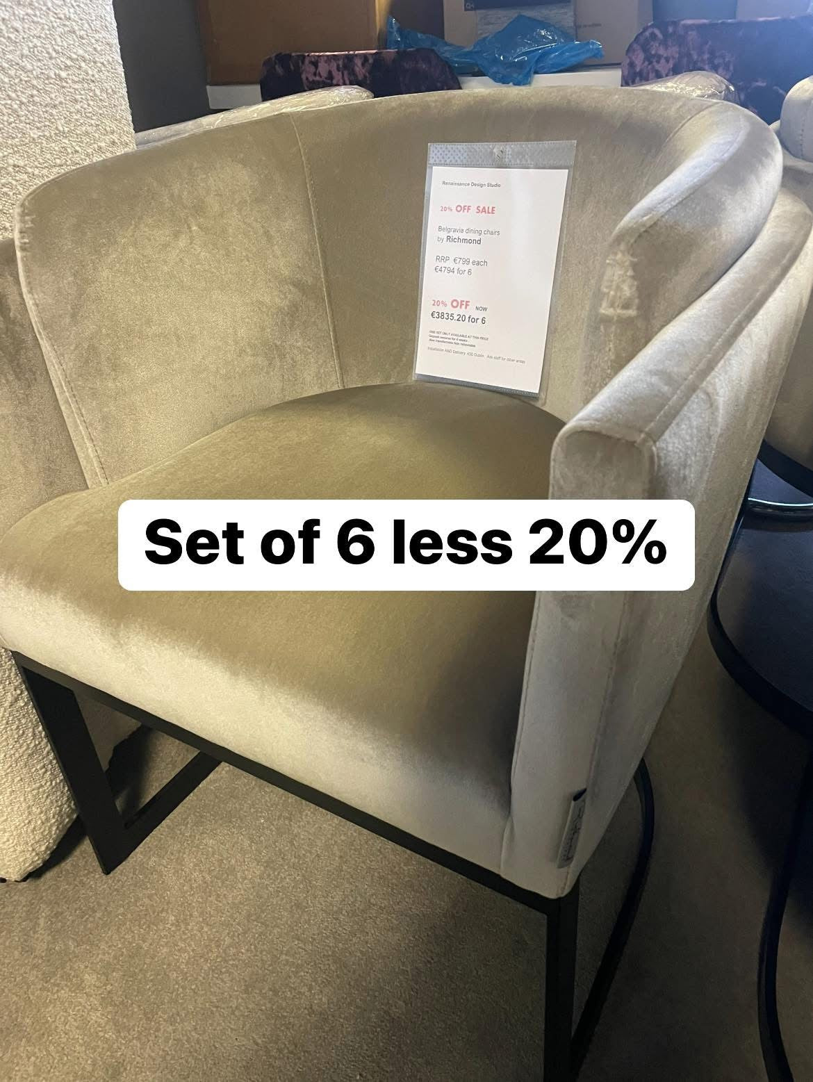 Dining Chair Disposal Sale Book today as selling fast ! Payment Terms are pay Instore only