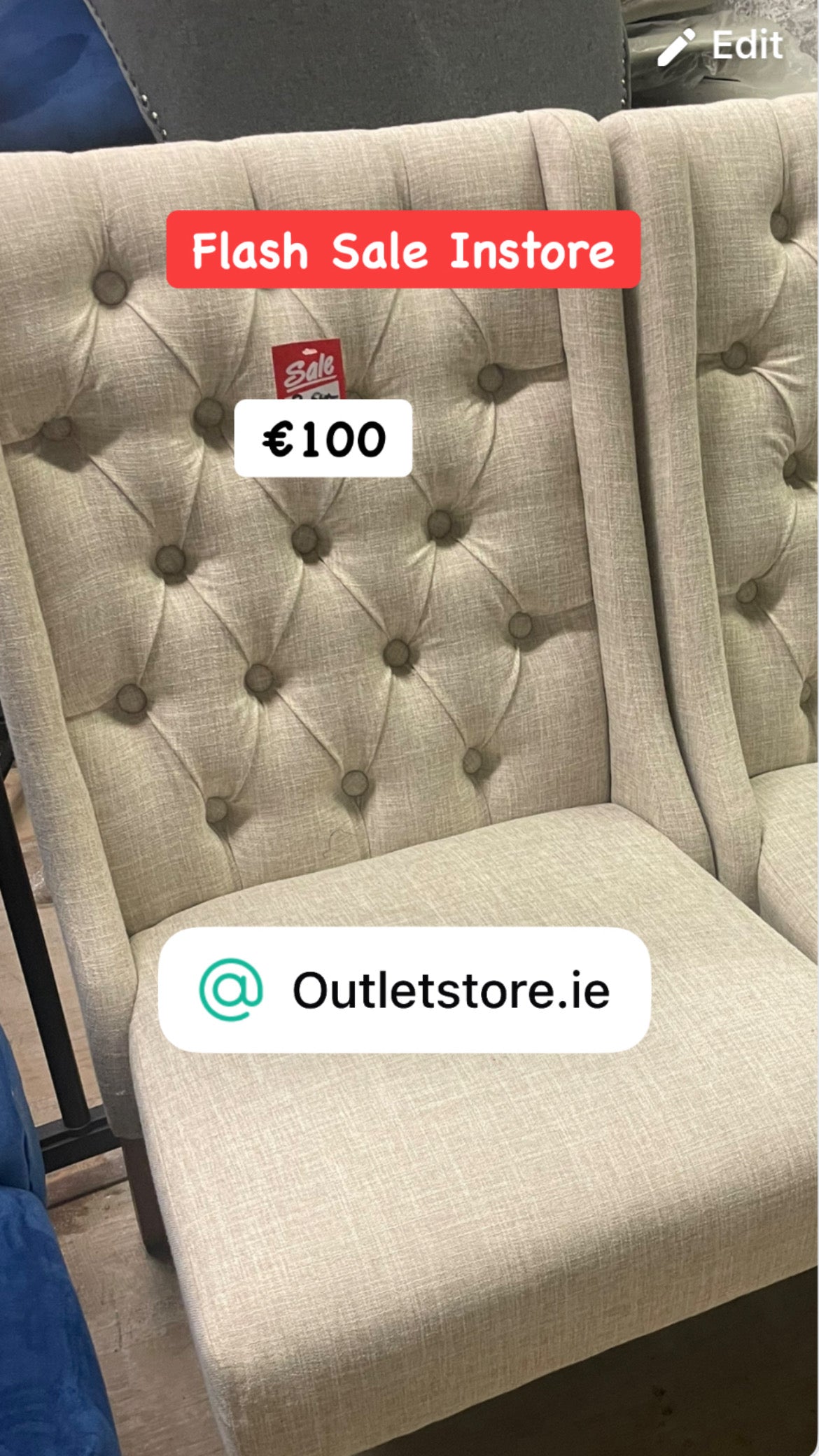 Dining Chair Disposal Sale Book today as selling fast ! Payment Terms are pay Instore only