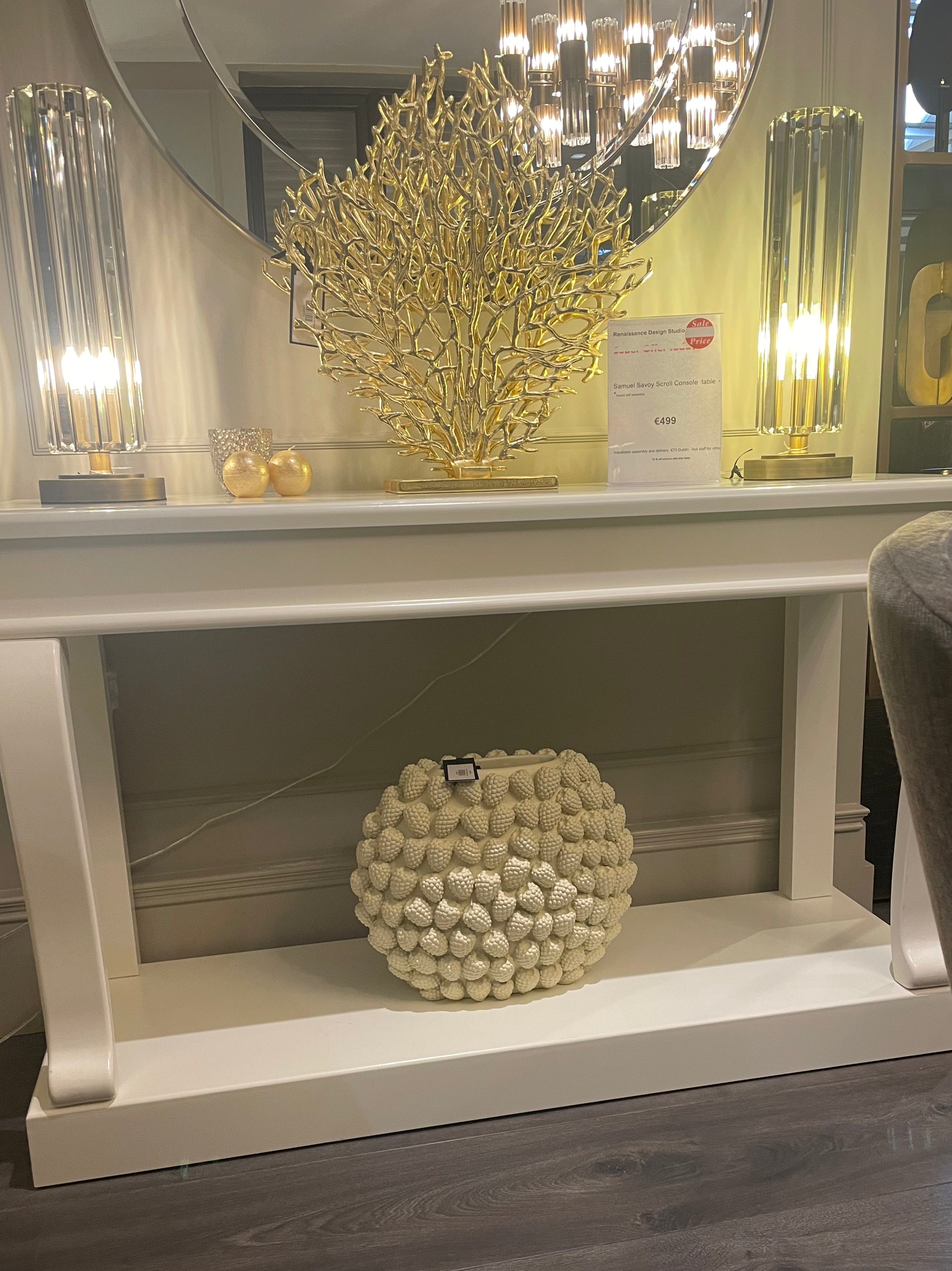 Sammy savoy 130 cm scroll console table special offer