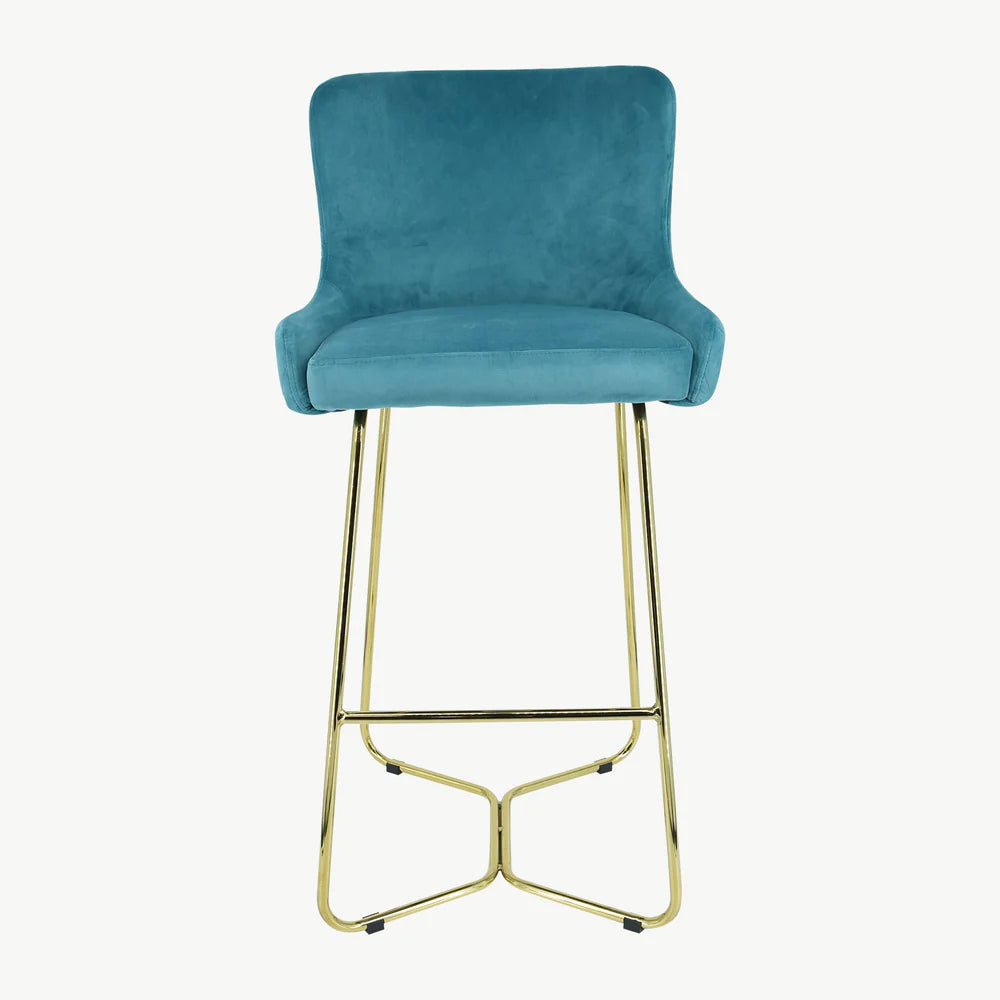 Crown Keri Bar Stools mink or teal  w gold leg for Collection only  Clearance Offer no exchange