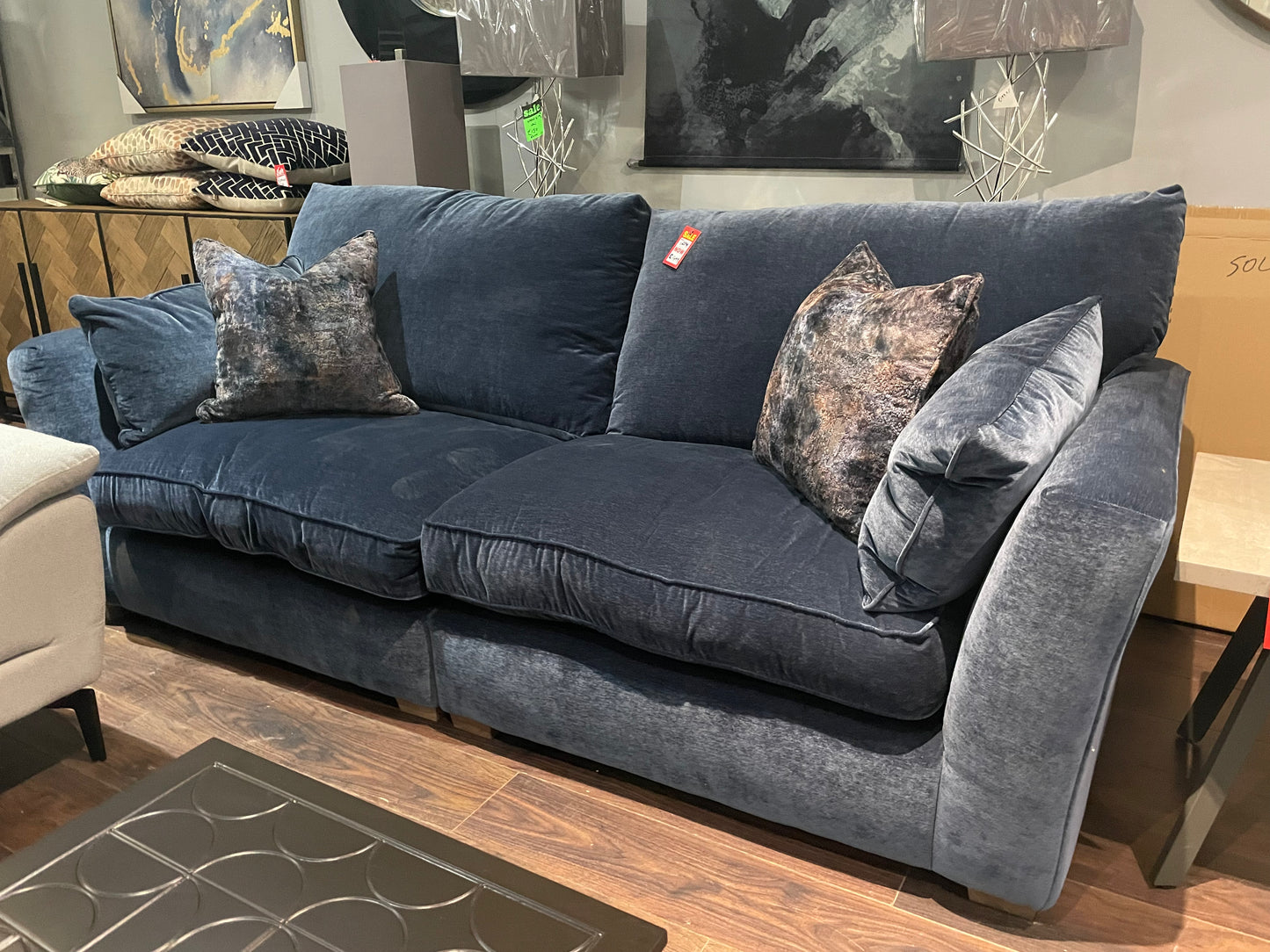 Westbridge Maxwell extra large sofa in kyra indigo reduced by €600 View Instore
