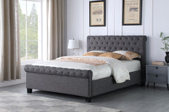 Paris side open gas lift ottoman bed on clearance offer at our warehouse . last one sold as seen. Pay Instore