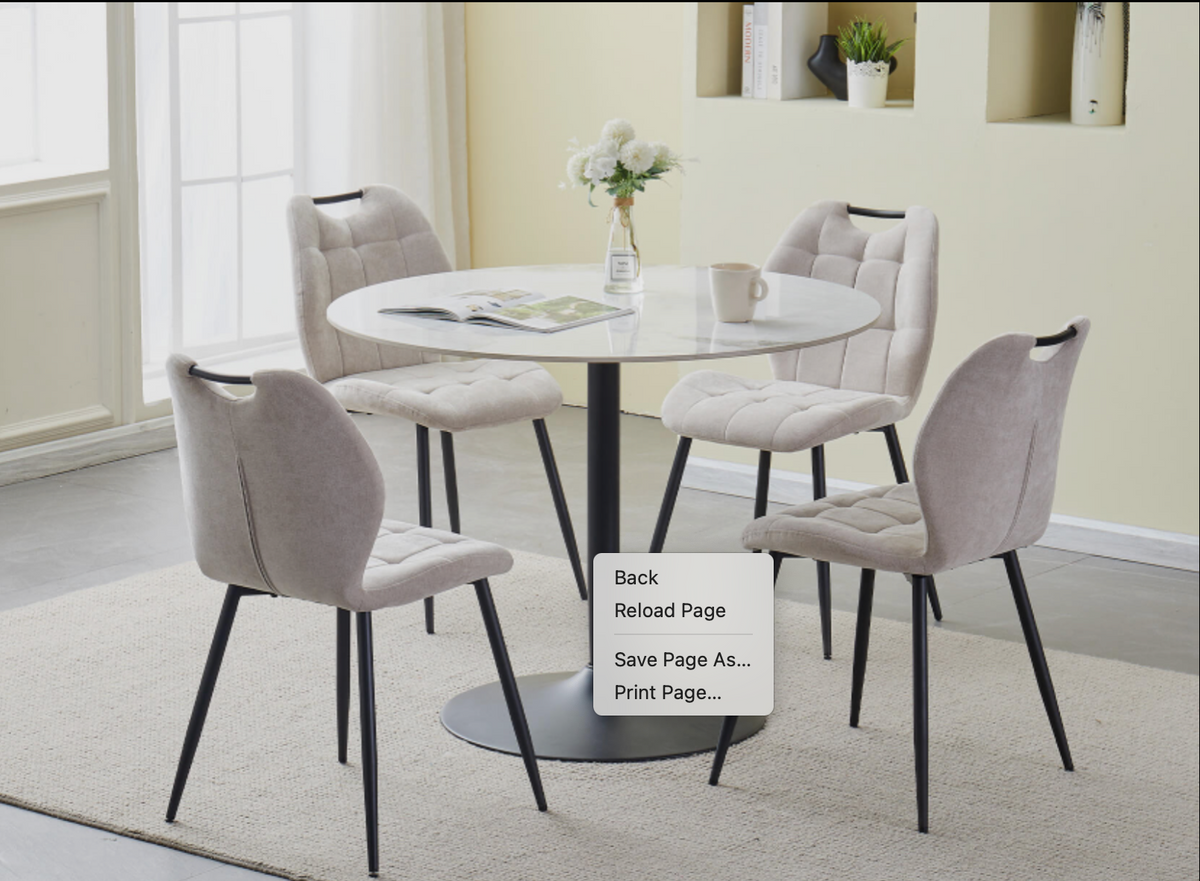 Cole  round dining table 100 cm.