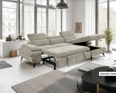 Hazel;sofa sofa bed combo in Cream&nbsp;
