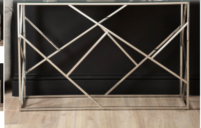 Allure    console table in silver chrome REDUCED last 1