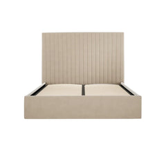 Seville Row ottoman bed in cream plush velvet
