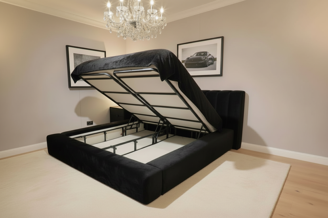 Hugo Delta low line Superking Ottoman Bed Special half price Offer. Instore only