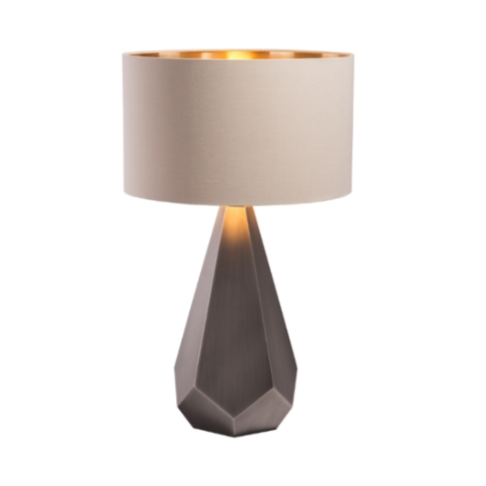Agato Table lamp choose your tone gunmetal or antique brass.-Renaissance Design Studio