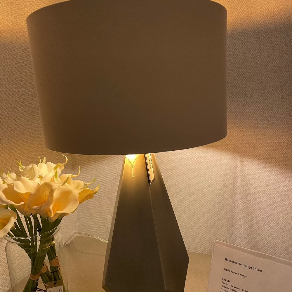 Agato Table lamp choose your tone gunmetal or antique brass.-Renaissance Design Studio