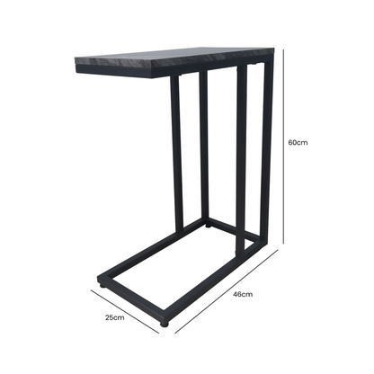Alora Black metal sofa table in carton. reduced-Renaissance Design Studio