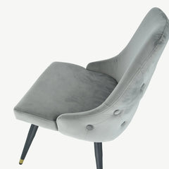 Ava dining chairs with gold cap  on clearance almost half price offer. Disposal complete sets only