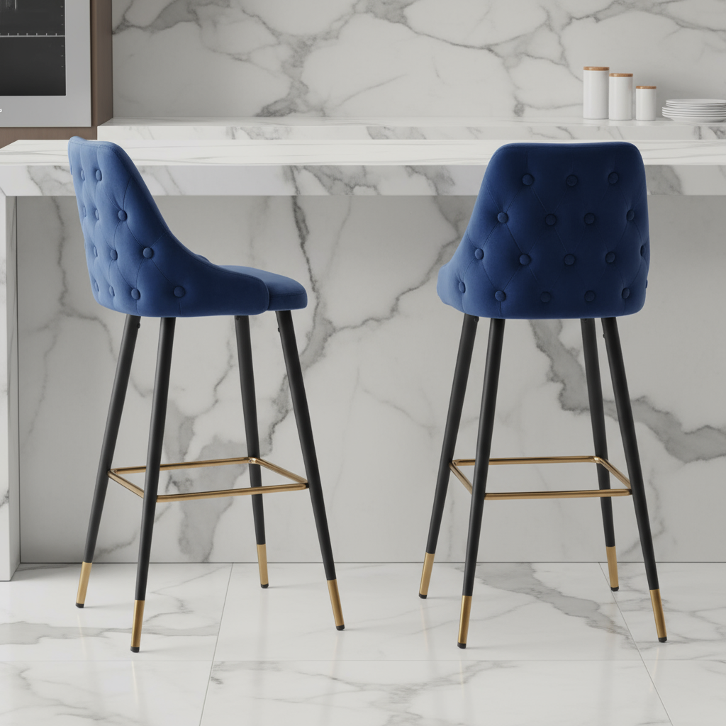 Avanza  bar stool with gold cap Now up to 50% off !  No exchange on clearance offers