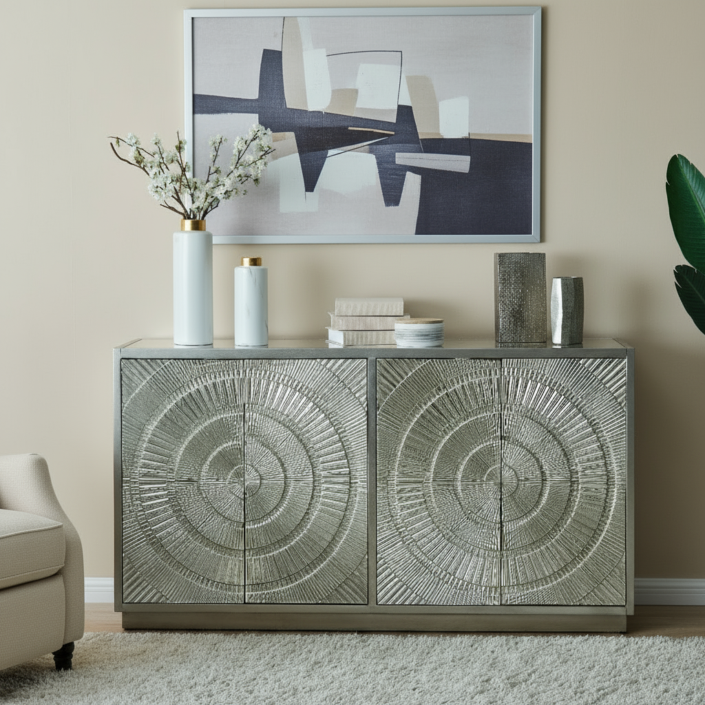 Fresno Aztec large Sideboard  storage cabinet  ex display Sold as seen , instore purchase