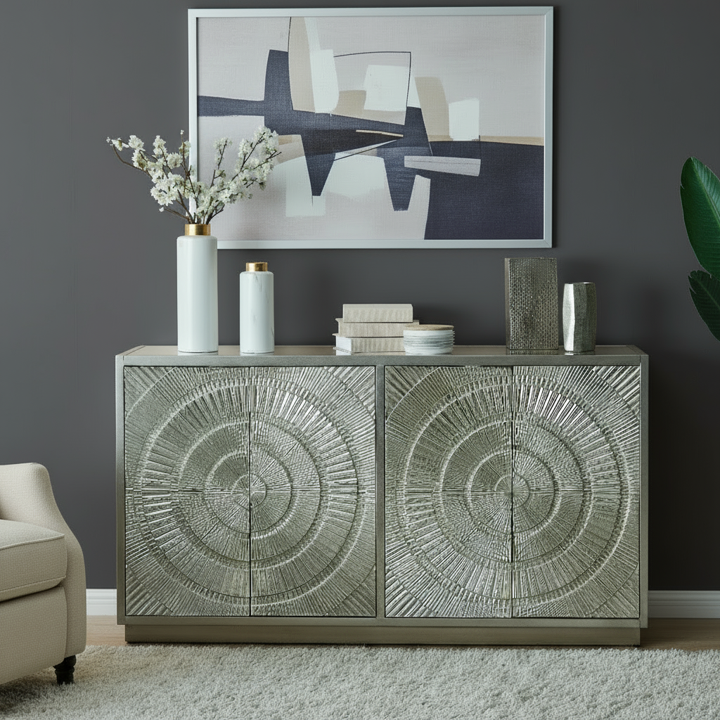 Fresno Aztec large Sideboard  storage cabinet  ex display Sold as seen , instore purchase