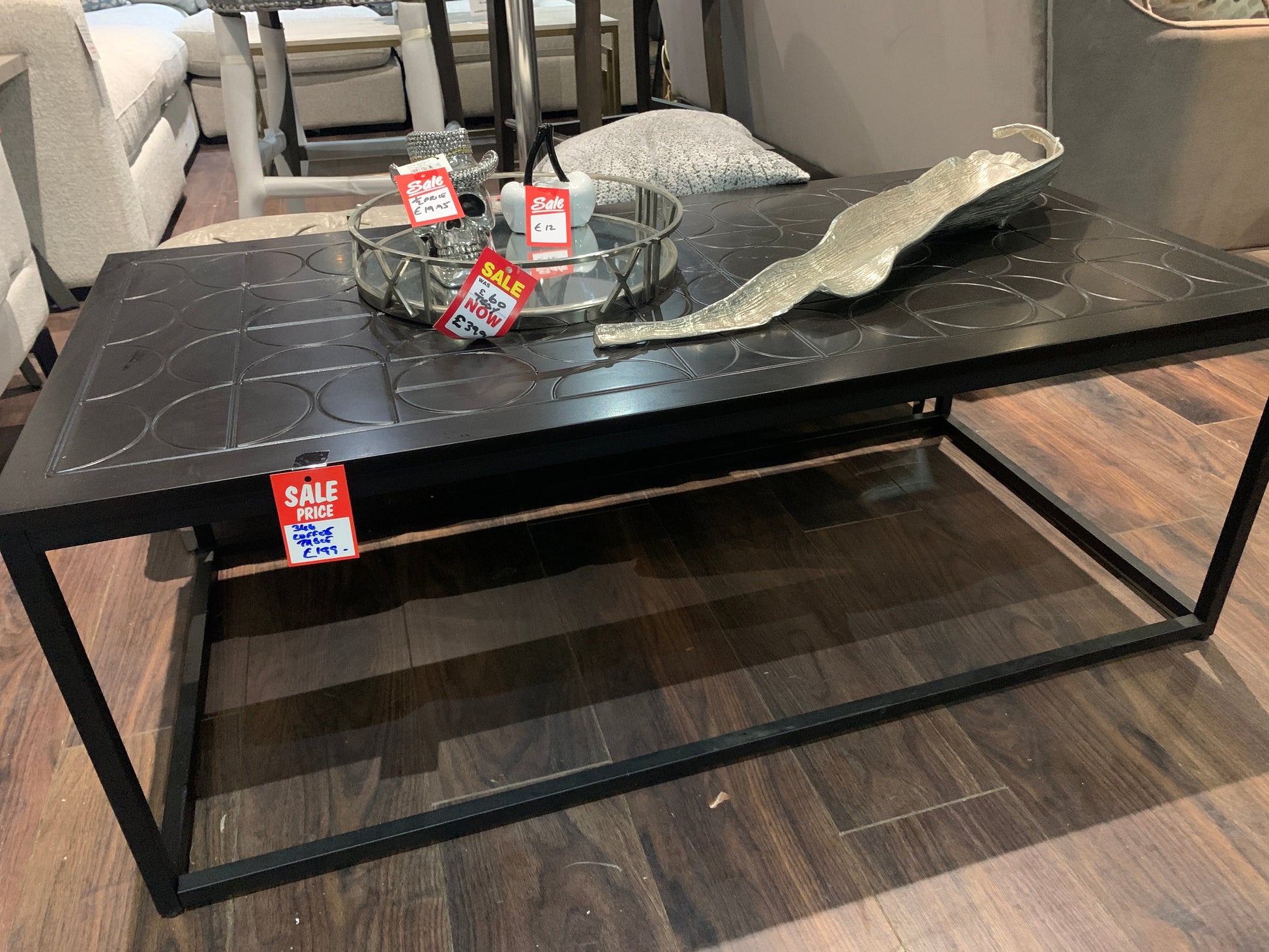 Black Coffee Table special value reduced to clear-Renaissance Design Studio