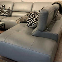 Blossom recliner Italian high grade leather sofa reduced this week last one-Chaise sofa-Renaissance Design Studio