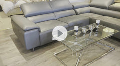 Blossom recliner Italian high grade leather sofa reduced this week last one-Chaise sofa-Renaissance Design Studio