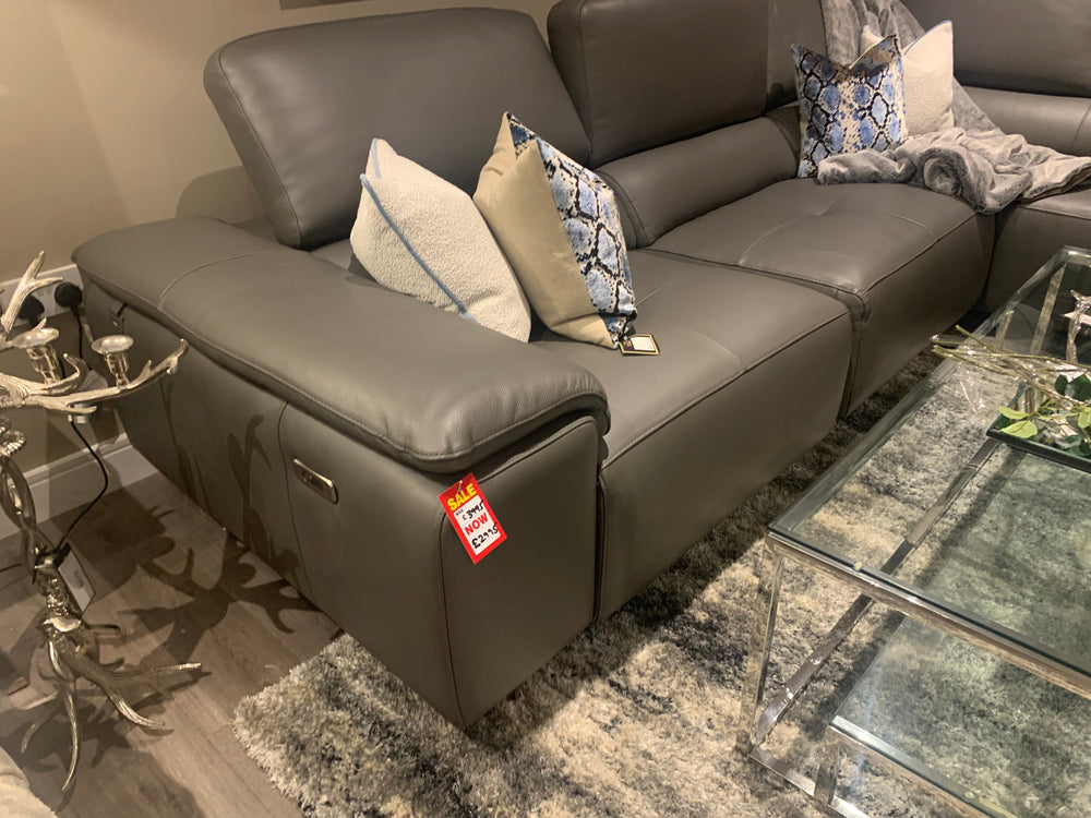 Blossom recliner Italian high grade leather sofa reduced this week last one-Chaise sofa-Renaissance Design Studio