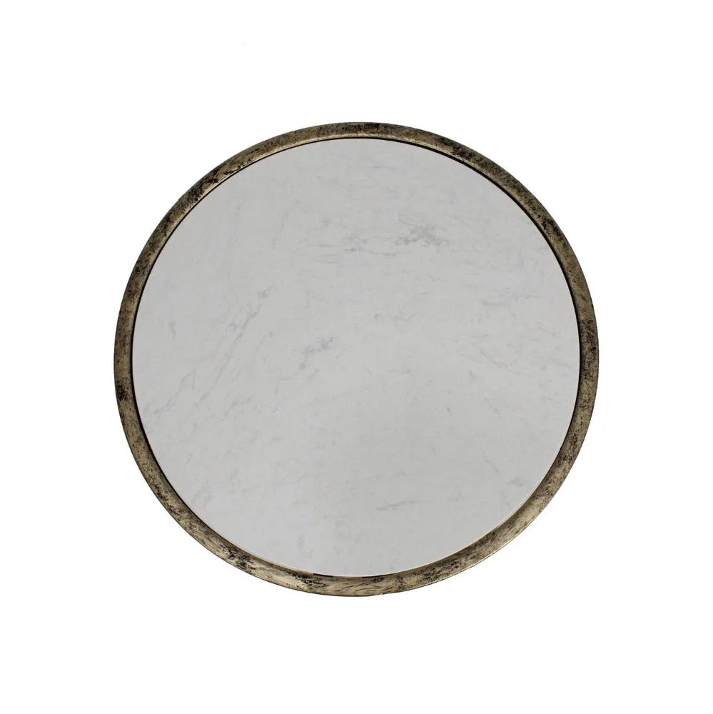 Byron Nest of 3 round Tables with marbled top-side table-Renaissance Design Studio