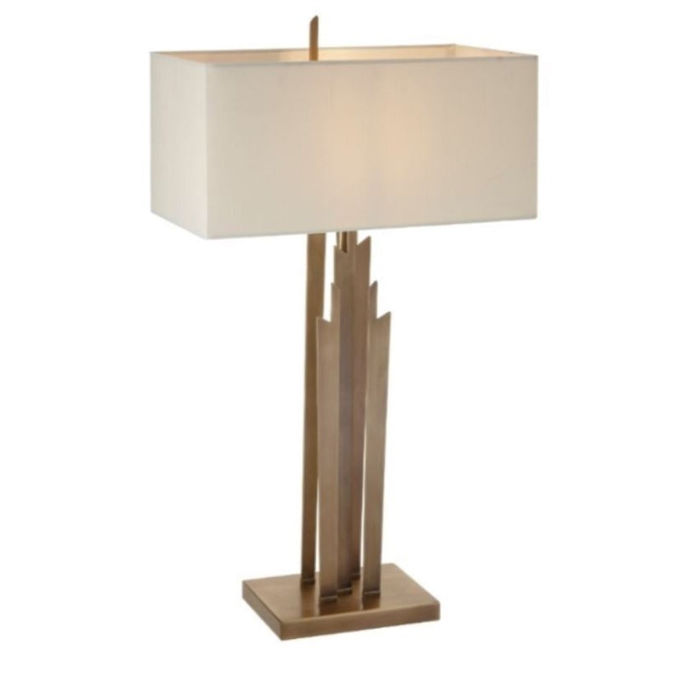 Carrick Antique Brass or Gold Finish Table Lamp reduced.-Table Lamp-Renaissance Design Studio