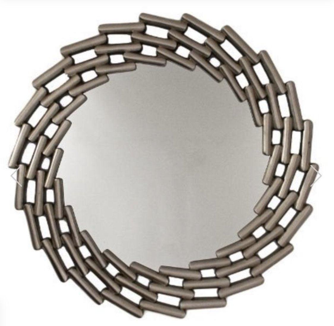 Champagne large Lanthe Link Mirror. REDUCED clearance ex display-Renaissance Design Studio