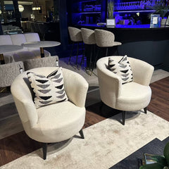 Conrad accent armchair custom made in selection of grade b fabrics and other choices-Armchair-Renaissance Design Studio