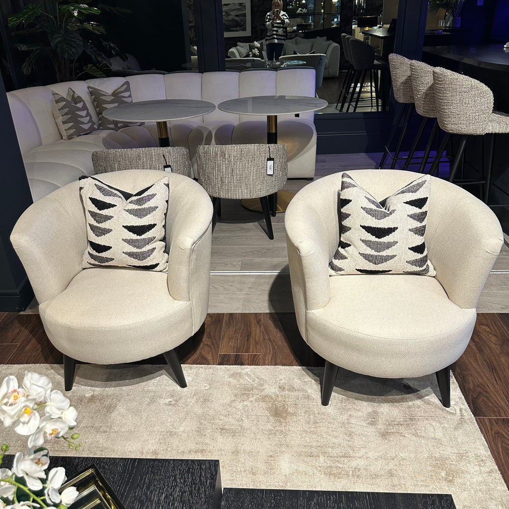 Conrad accent armchair custom made in selection of grade b fabrics and other choices-Armchair-Renaissance Design Studio