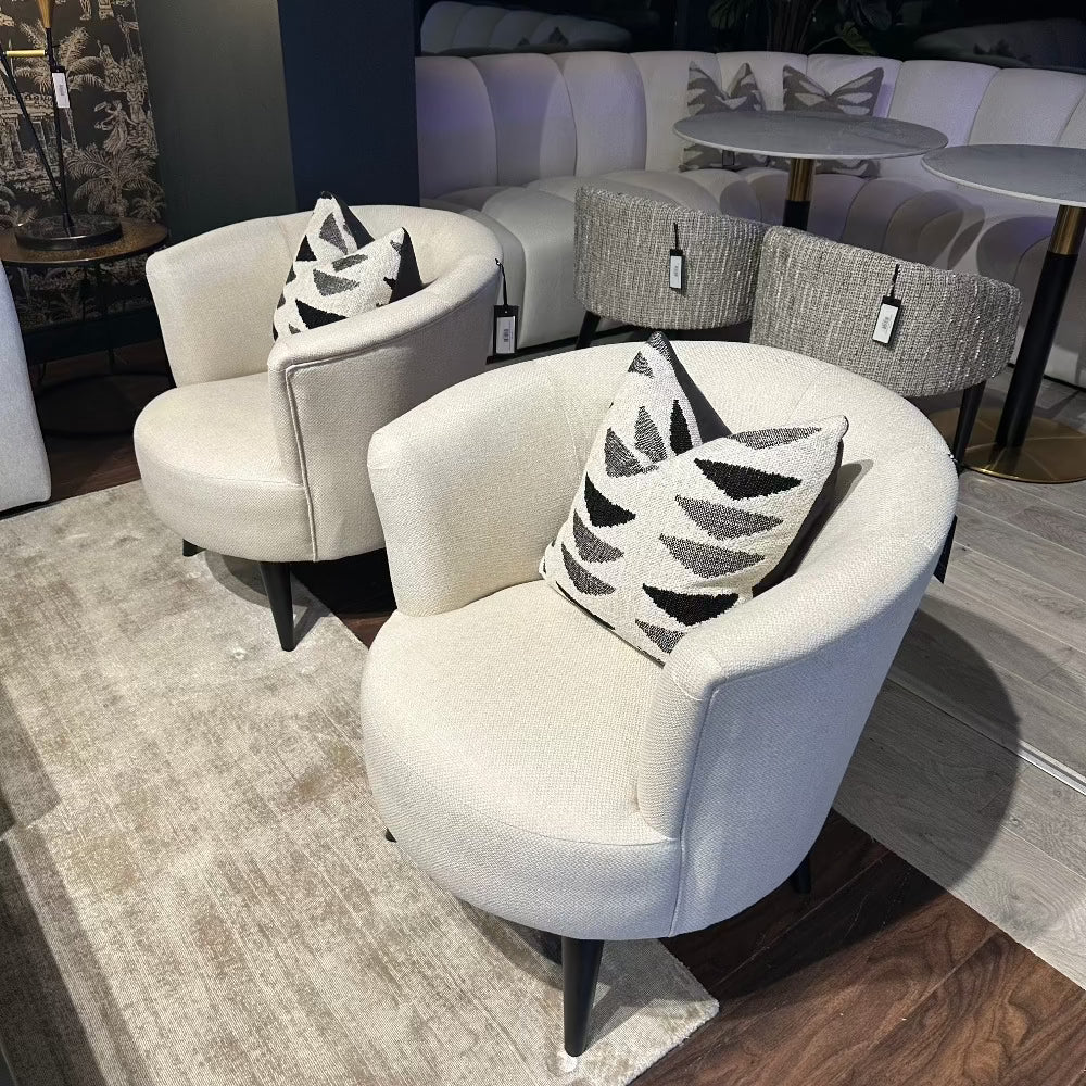 Conrad accent armchair custom made in selection of grade b fabrics and other choices-Armchair-Renaissance Design Studio