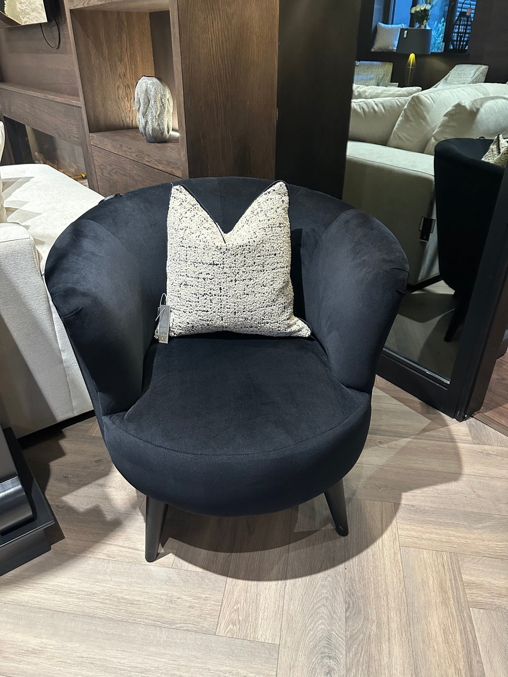 Conrad accent armchair custom made in selection of grade b fabrics and other choices-Armchair-Renaissance Design Studio
