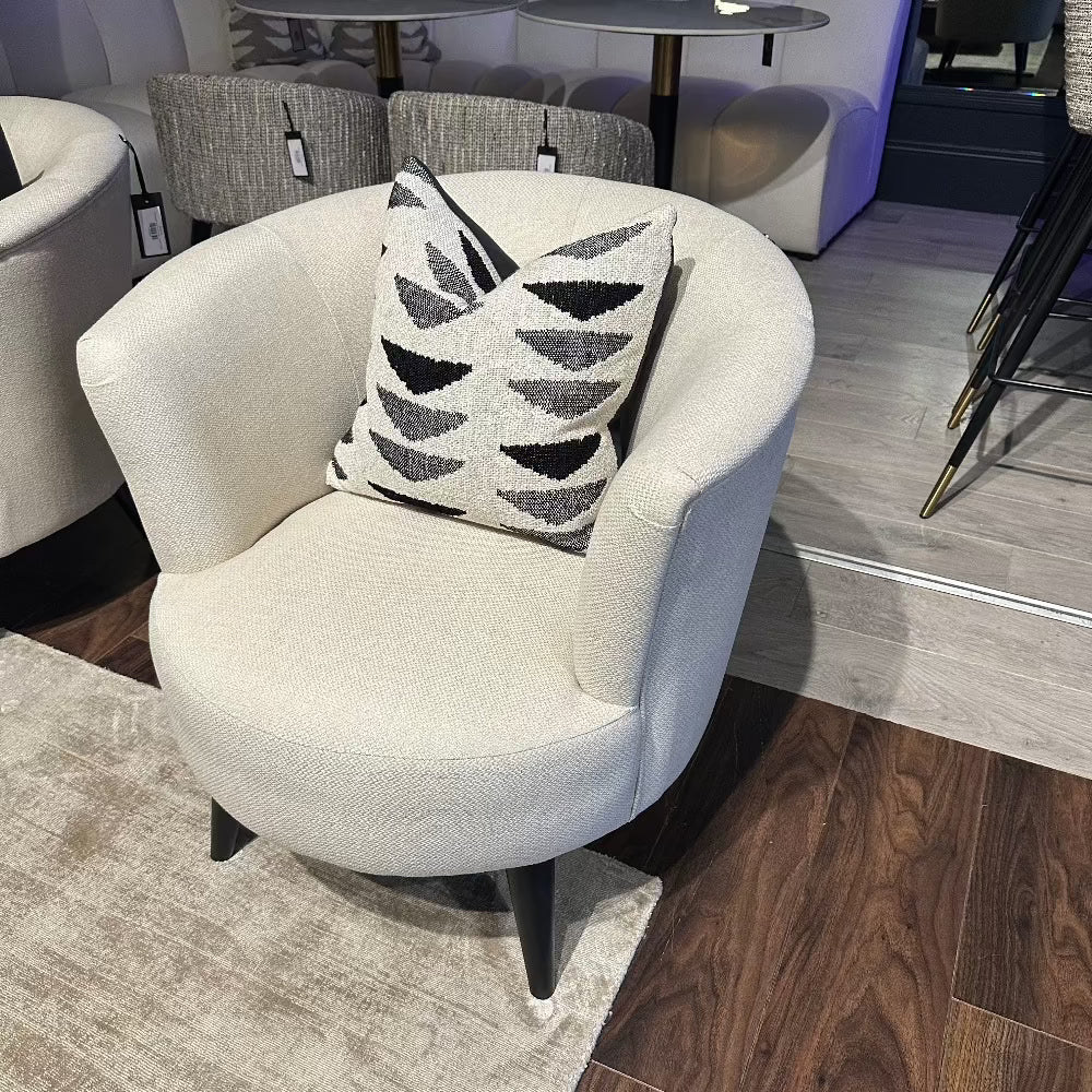 Conrad accent armchair custom made in selection of grade b fabrics and other choices-Armchair-Renaissance Design Studio