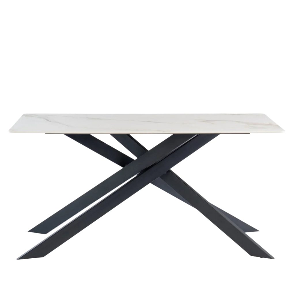 Cordon Dining Table 160 cm. Choice of colour top.-dining table-Renaissance Design Studio