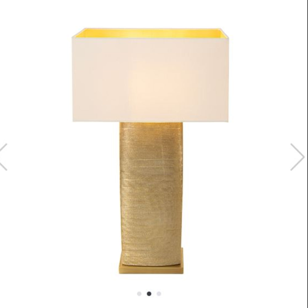 Delila Tabe lamp Brass and Gold-Renaissance Design Studio