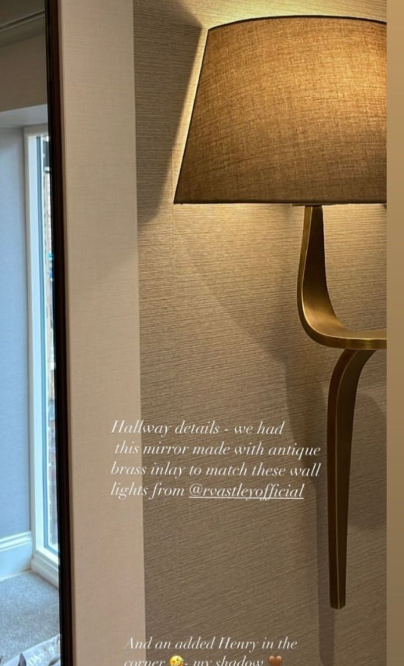 Elle table lamp in antiqued brass-Table Lamp-Renaissance Design Studio