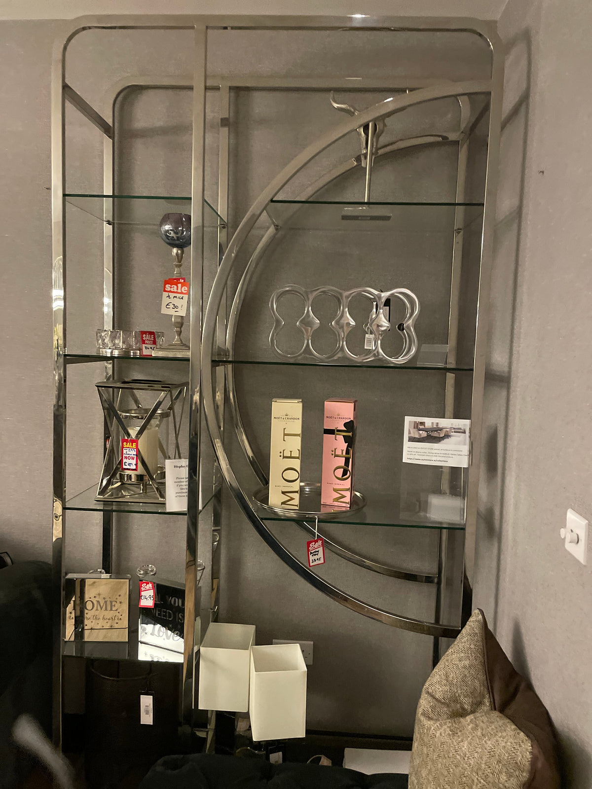 Gatsby chrome display unit reduced – Outlet Store