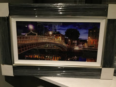 Halfpenny Bridge framed art picture choice of sizes-Framed picture-Renaissance Design Studio