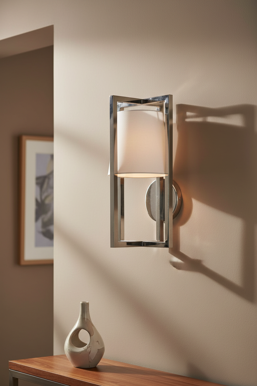 Hurricane wall light by RV ASTLEY in polished Nickel reduced