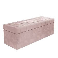 Amelia large Blanket Box 120 cm in blush pink available today