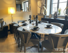 Maison linen dining  chairs half price deal purchase in the  store only