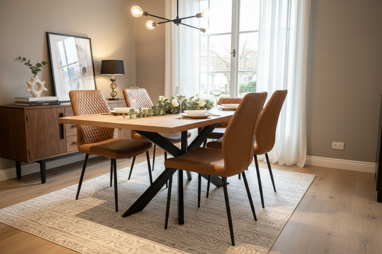 Mirabeau smart top  table w spider leg large