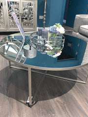 Torrence round ex display contemporary coffee table fabulous ! Instore purchase  only as disposal sale